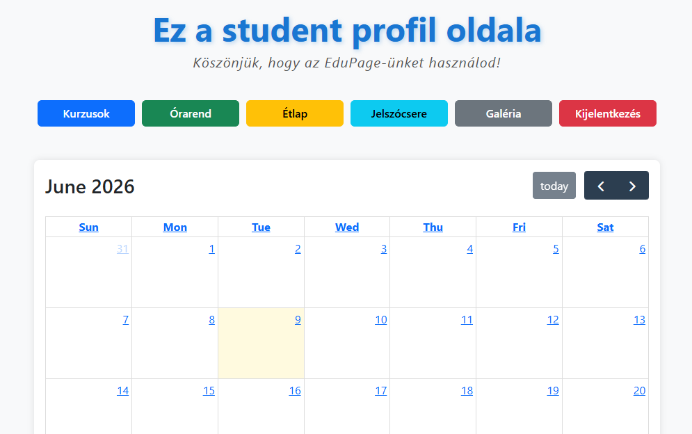 School Information System project screenshot